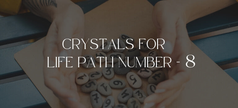crystals for life path number 08 mobile banner image