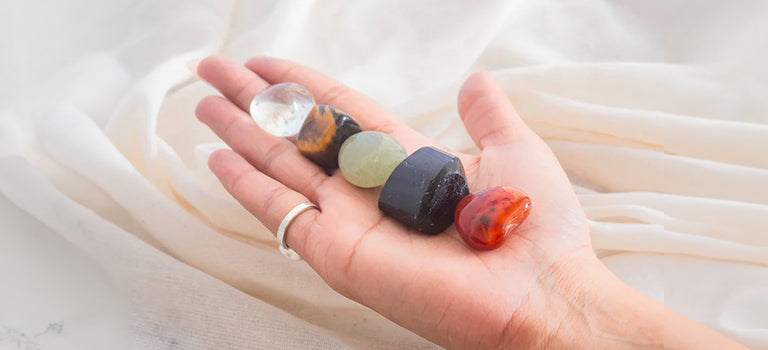 crystals for positive energy and luck mobile banner image