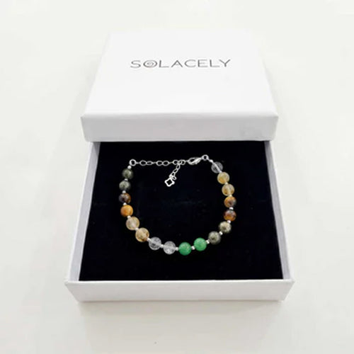 Beaded bracelet presented in a Solacely gift box
