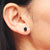dainty black onyx sterling silver