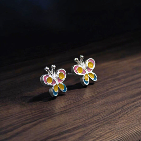 Dainty Charm Kid's and Teen's Sterling Silver Earrings