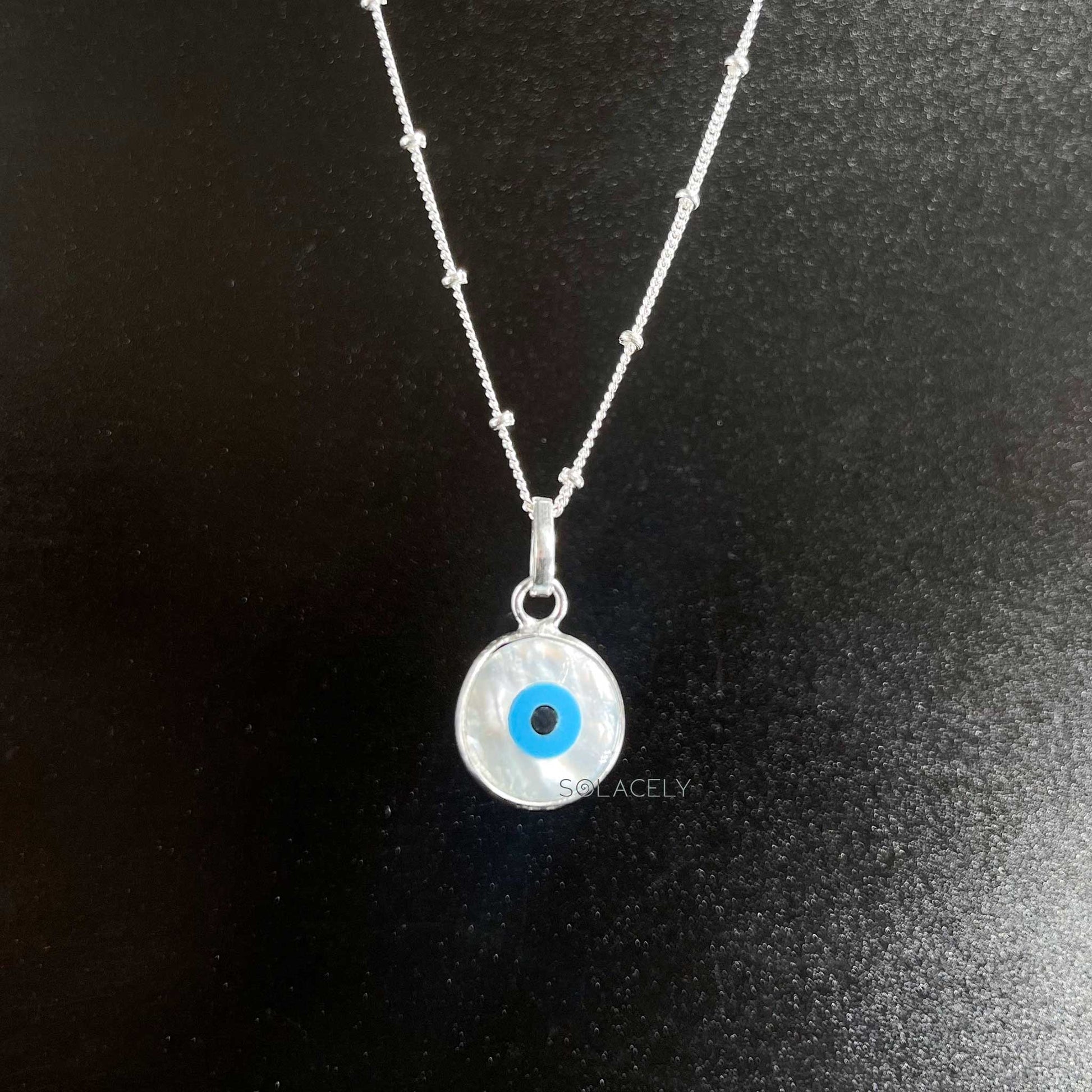 Evil Eye Silver Necklace