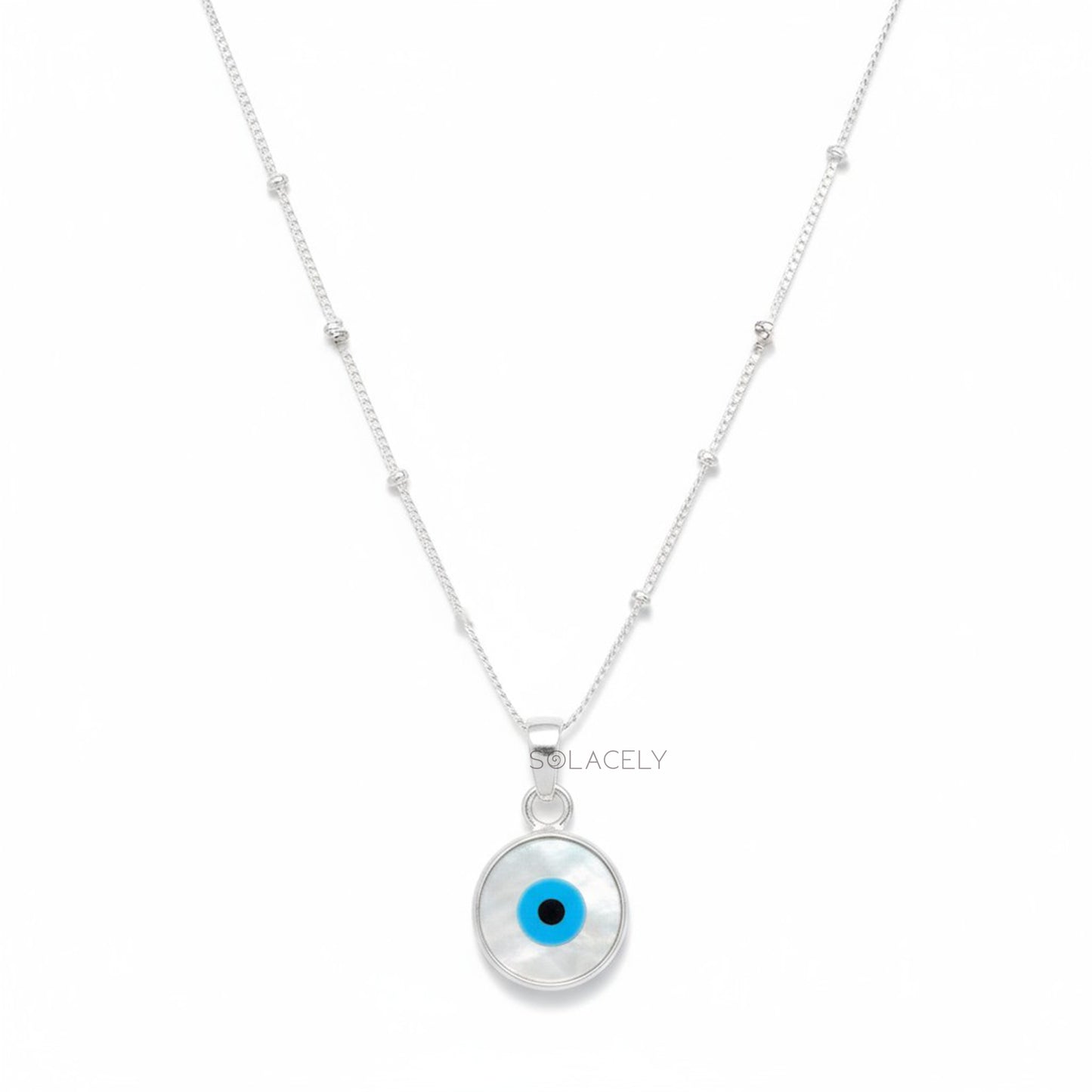 Evil Eye Sterling Silver Necklace
