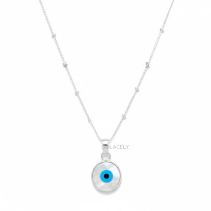 Evil Eye Sterling Silver Necklace