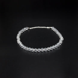 faceted clear quartz beaded