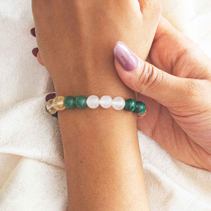 gemini zodiac crystal bracelet