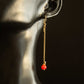 gold plated carnelian jewelry set