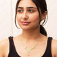 gold plated mother of pearl necklace
