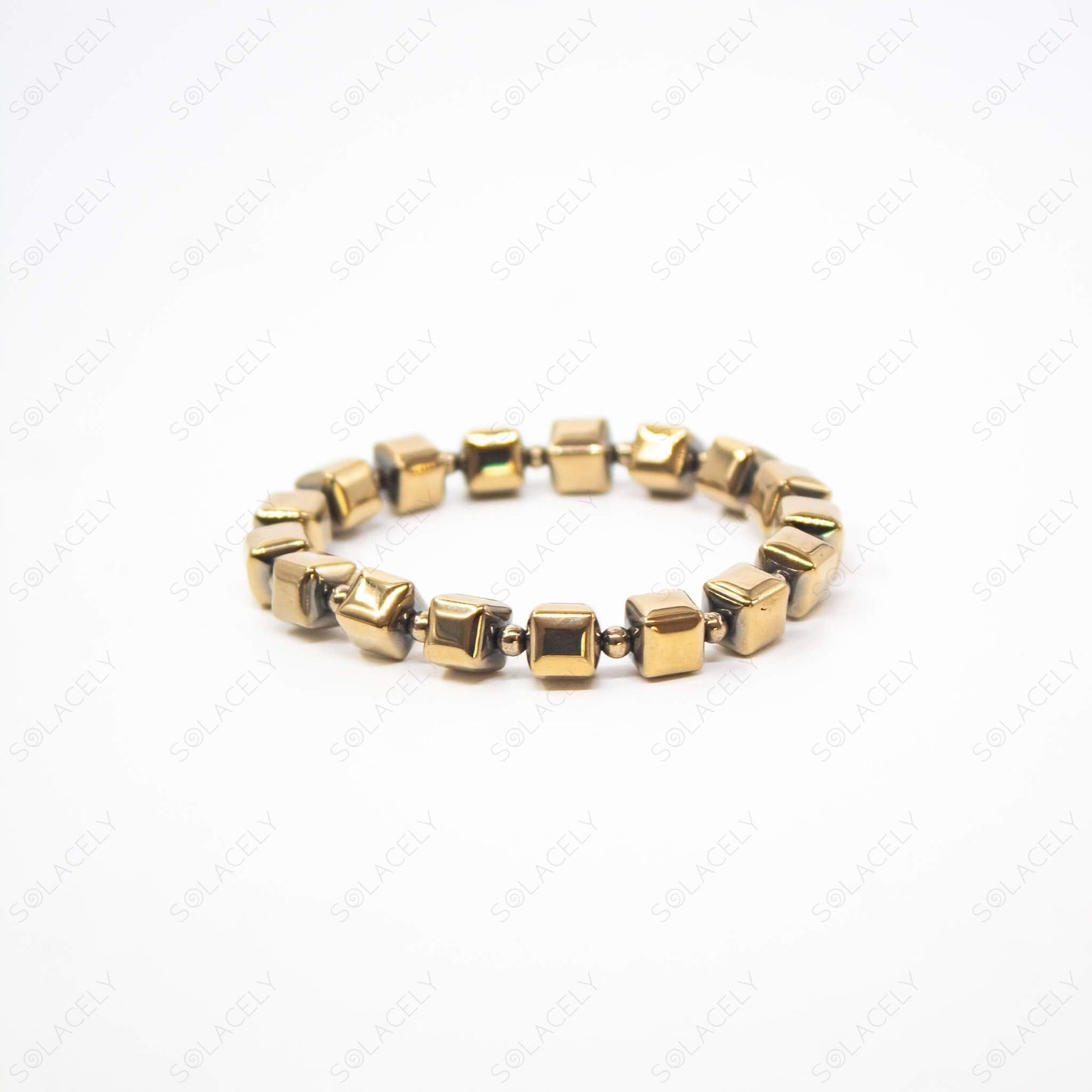 hematite bracelet golden