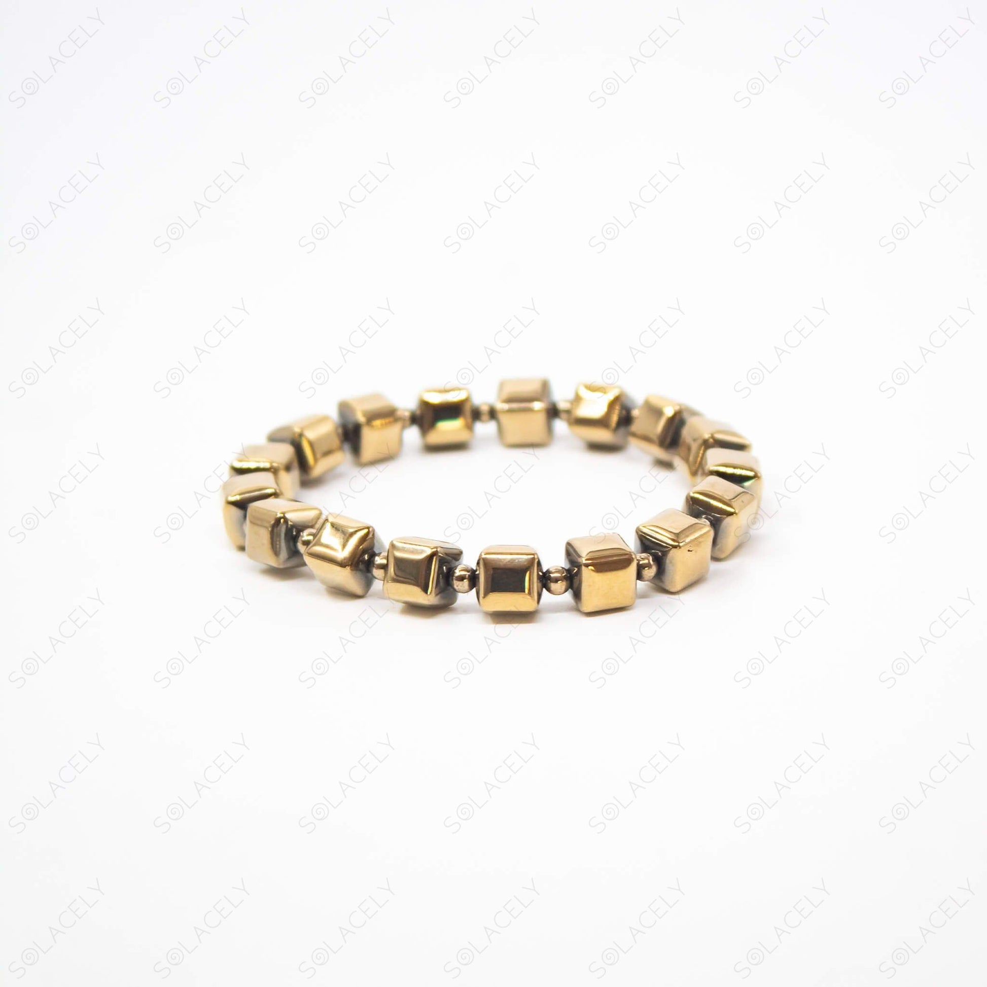 hematite bracelet golden