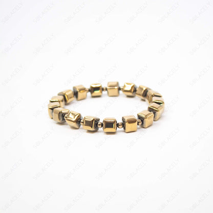 hematite bracelet golden