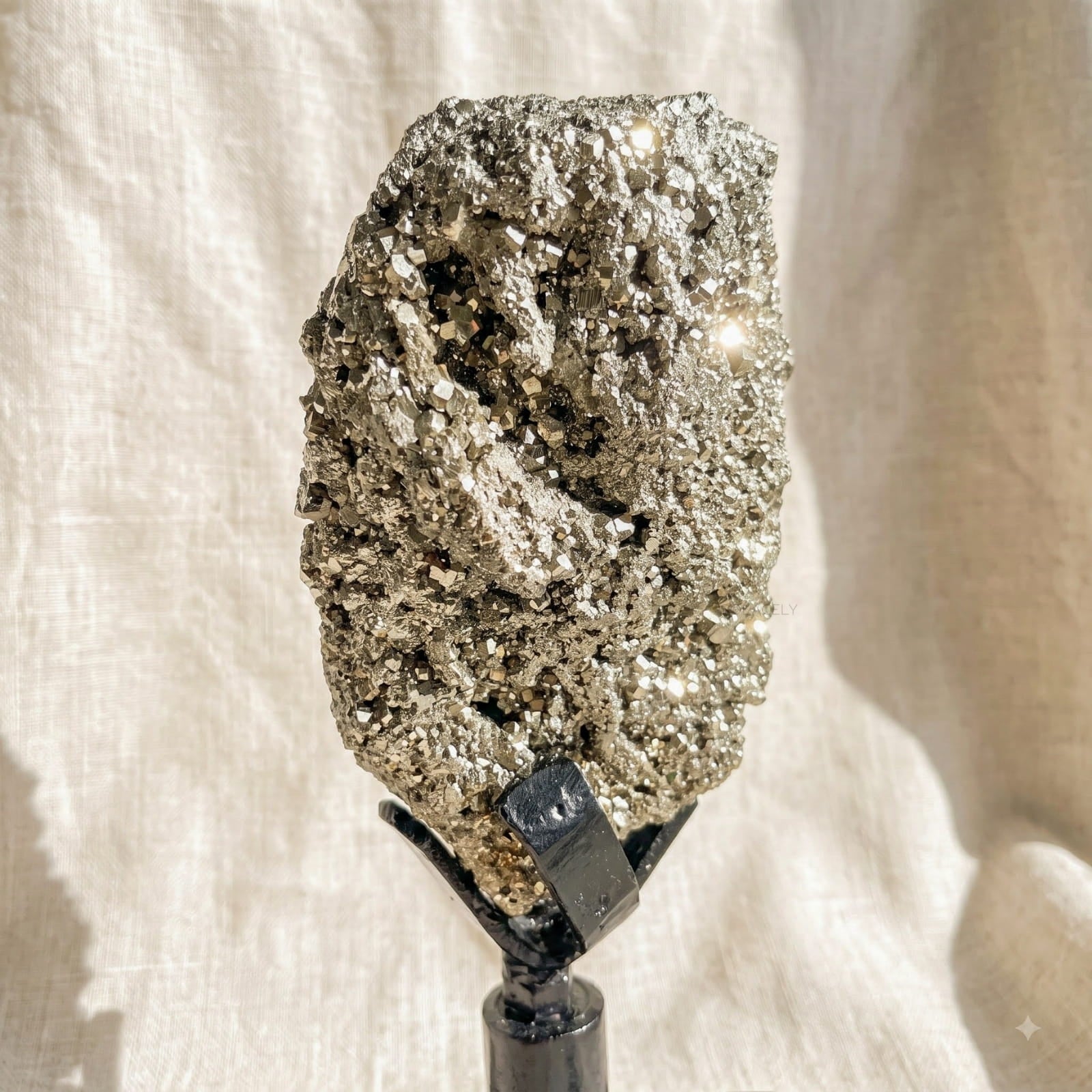 Golden Pyrite Raw Crystal Specimen