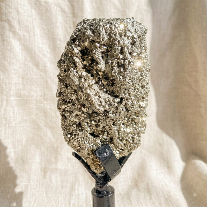 Golden Pyrite Raw Crystal Specimen