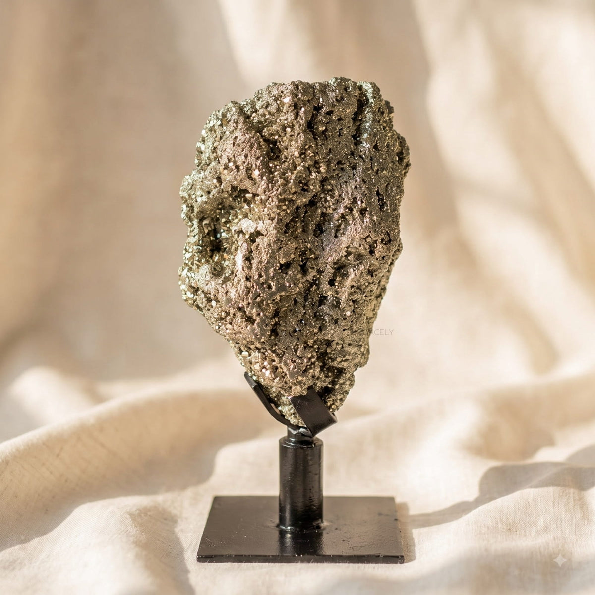 Golden Pyrite Rough Crystal Piece