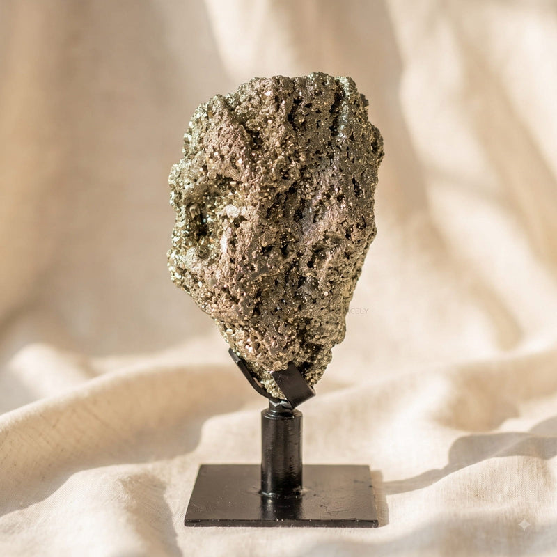 Golden Pyrite Rough Crystal Piece