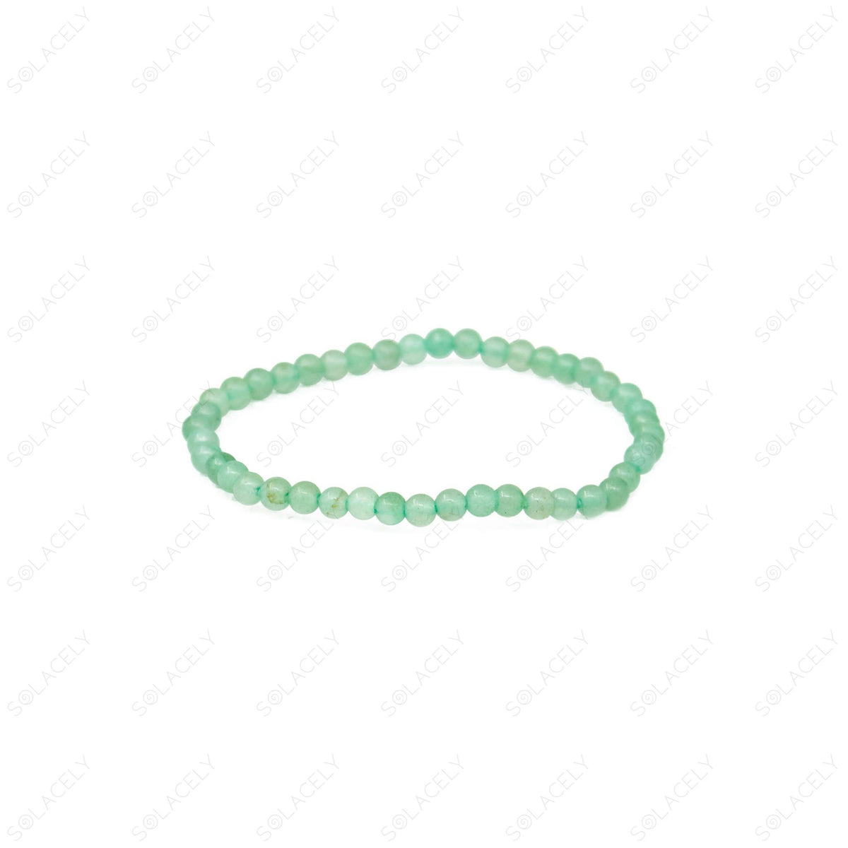 green aventurine 4mm bead bracelet