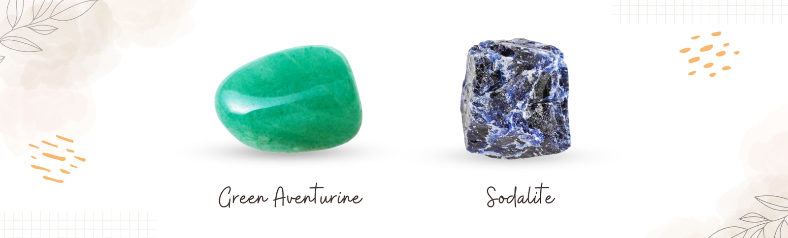 green aventurine and sodalite banner image
