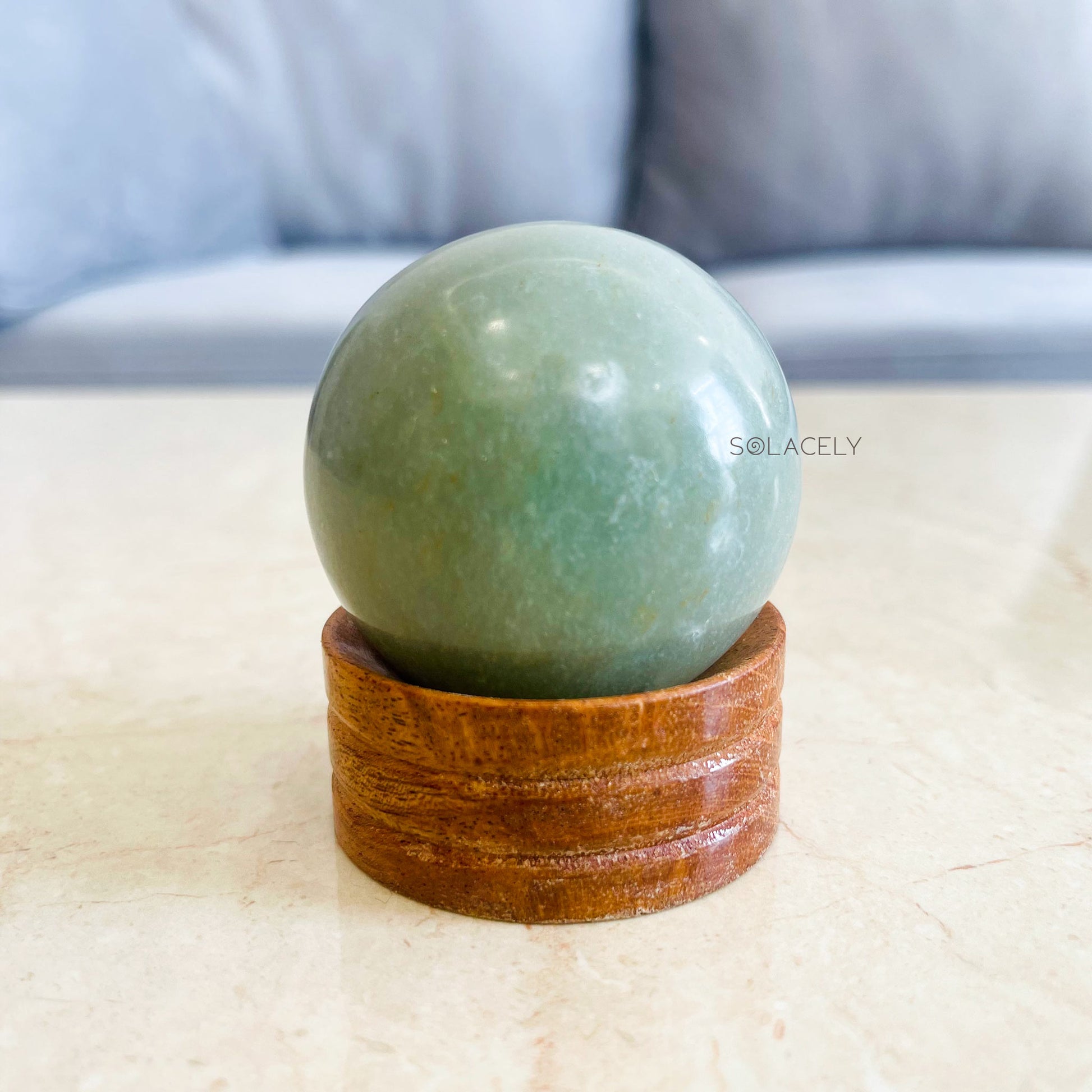 green aventurine energy sphere
