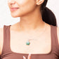 green aventurine stellar pendant