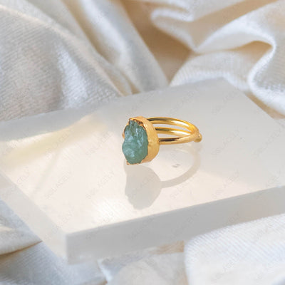 green aventurine ring