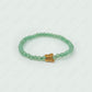 butterfly charm 4mm green aventurine bracelet