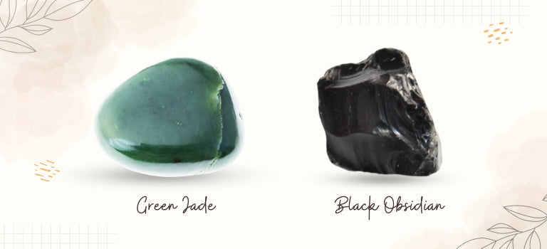 green jade and black tourmaline mobile banner image