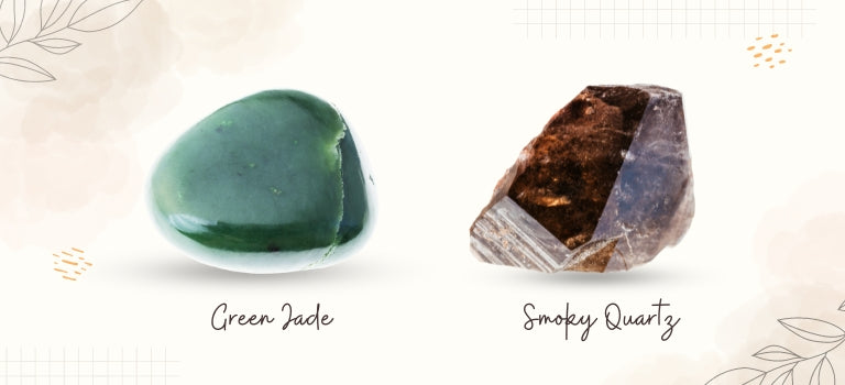 green jade and smoky quartz mobile banner image 
