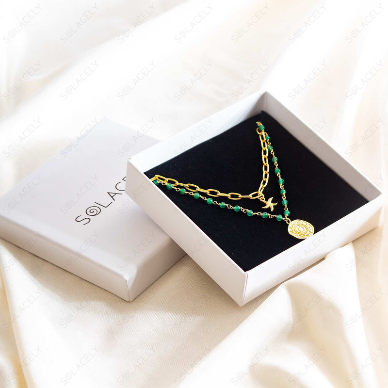green onyx necklace