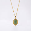 Guiding star green aventurine necklace