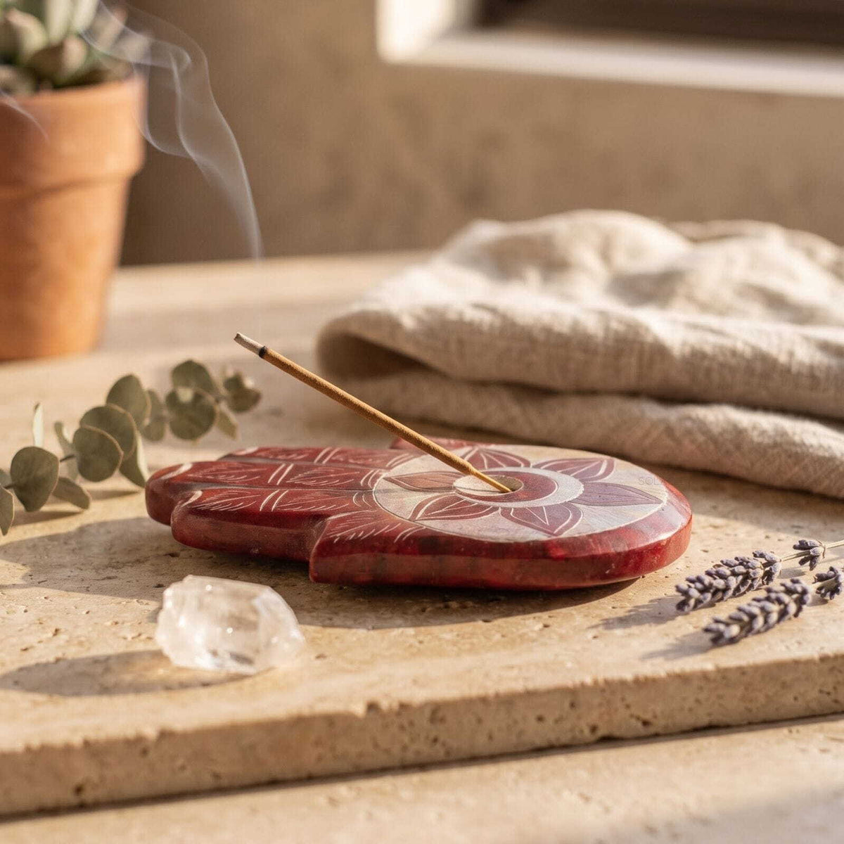 Hamsa hand incense burner