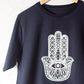 hamsa hand tshirt black