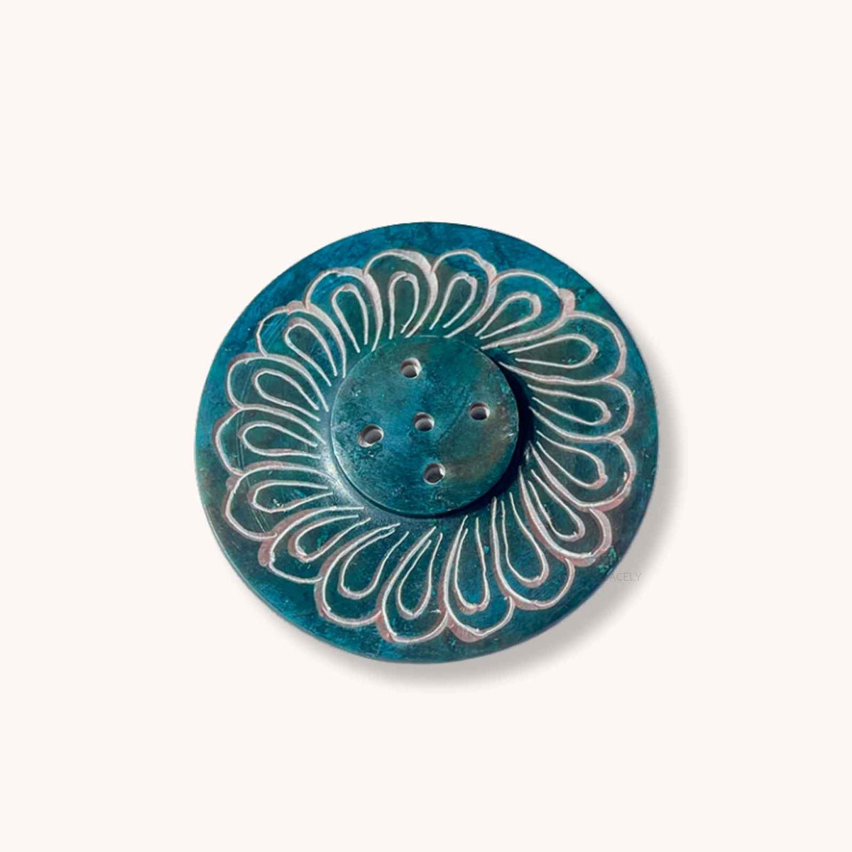 Hand carved stone incense holder