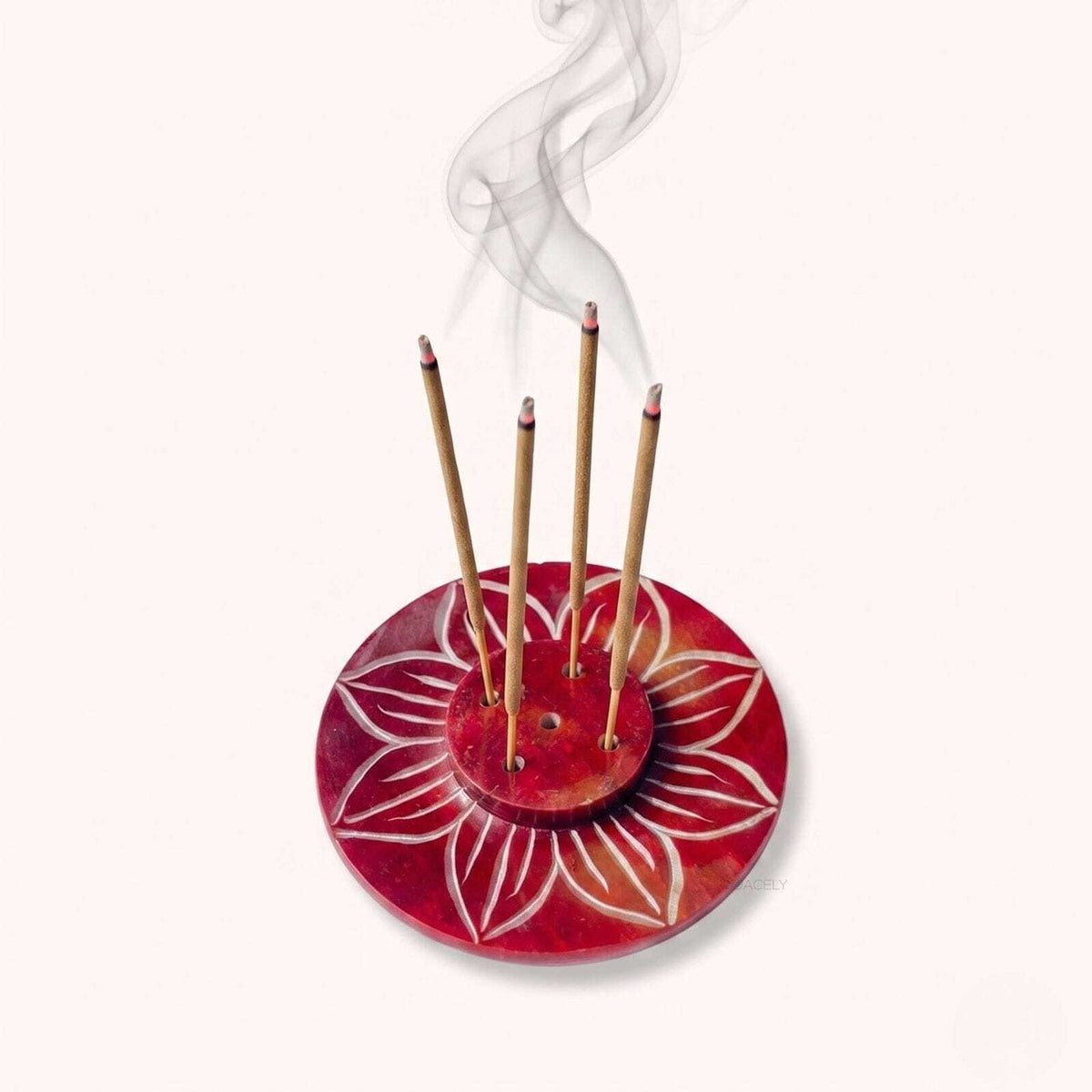 Handcrafted soapstone incense holder