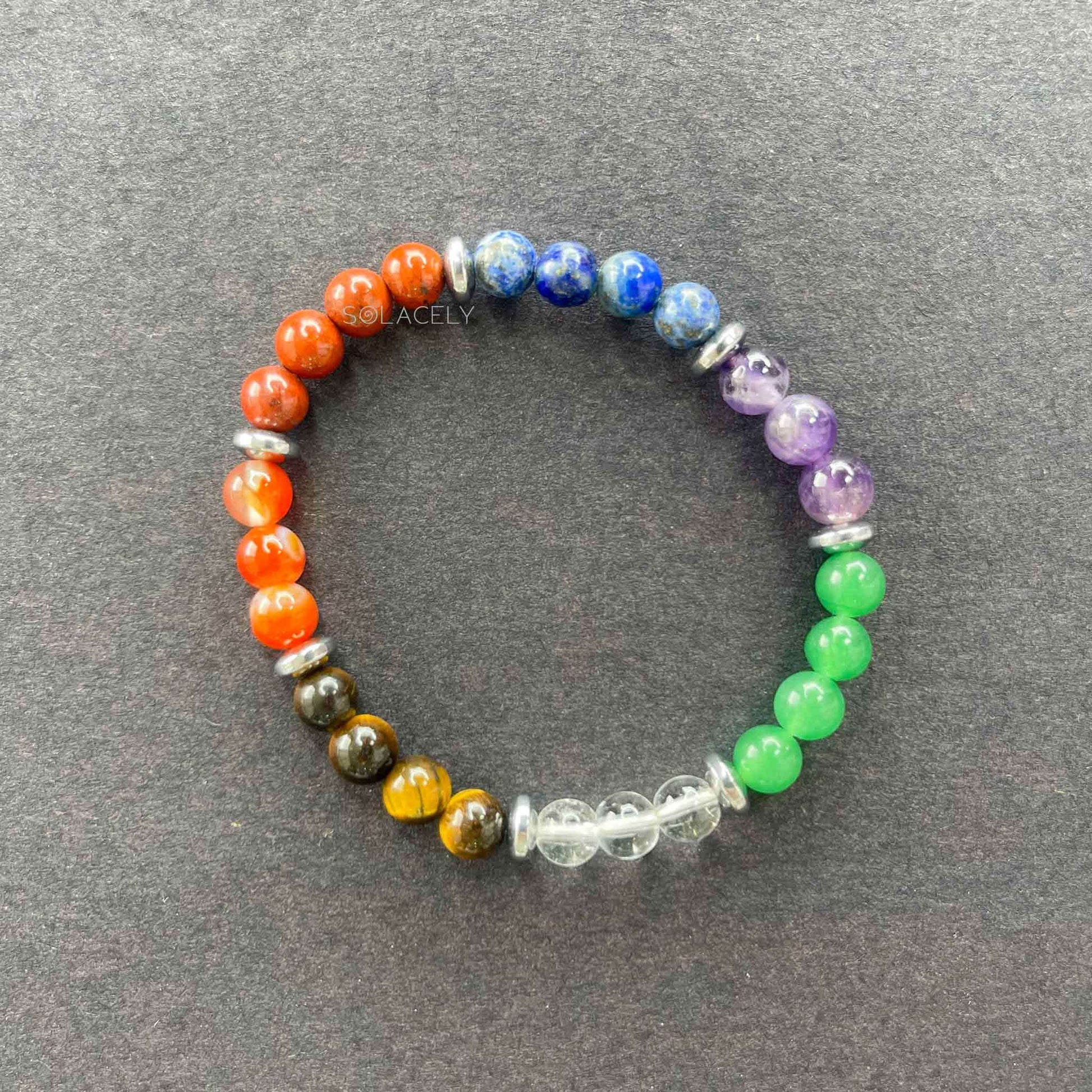 Handmade seven chakra bracelet