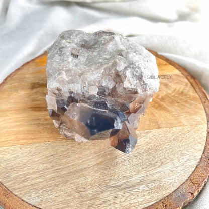 Handpicked smoky quartz cluster