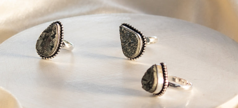 Pyrite ring for abundance