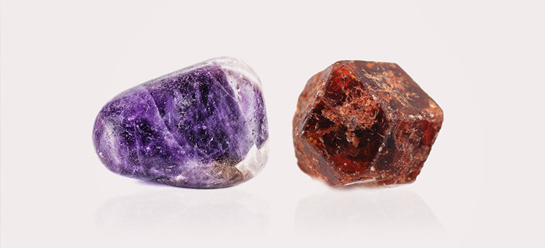 amethyst and garnet combination