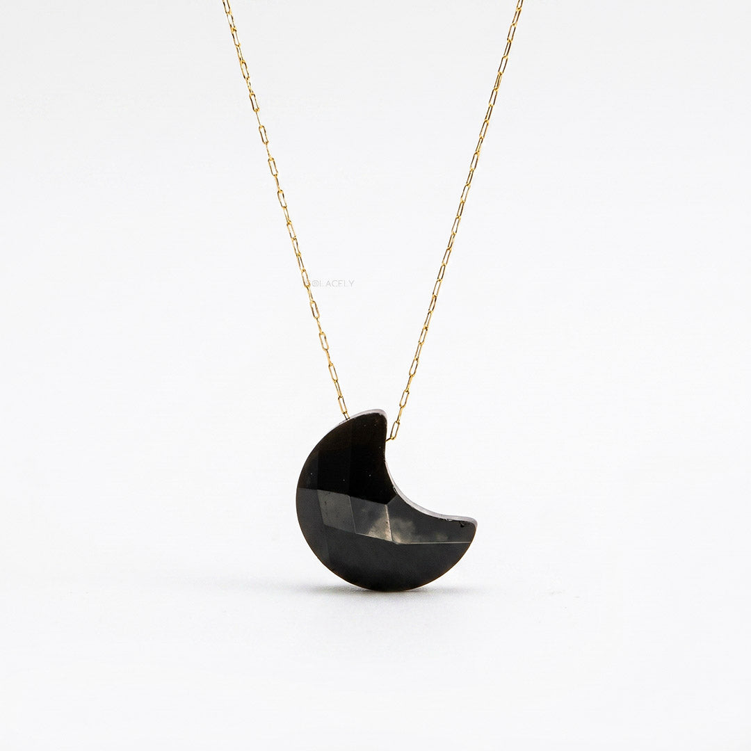 Healing black onyx pendant necklace