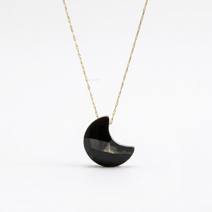 Healing black onyx pendant necklace