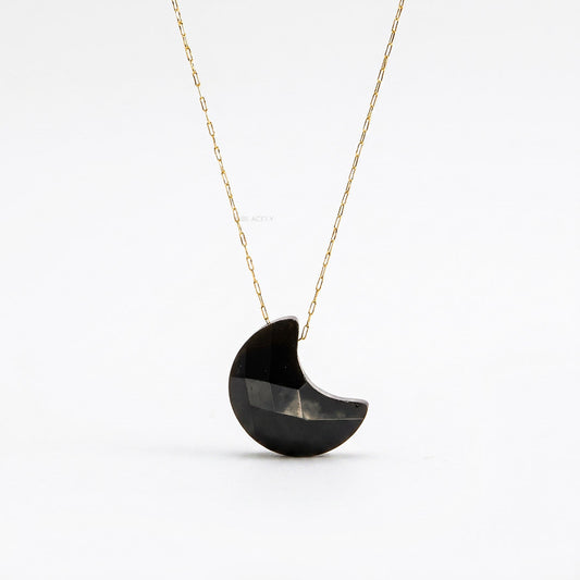 Healing black onyx pendant necklace