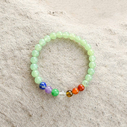 Healing green aventurine seven chakra stones