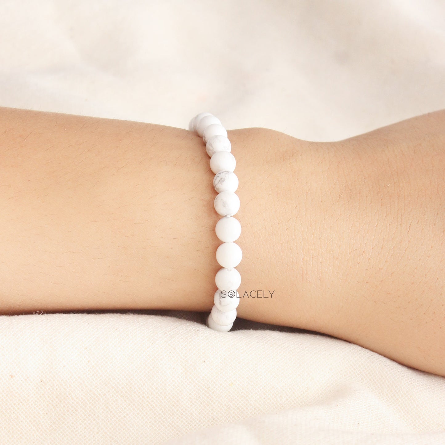 Healing Howlite bracelet beads