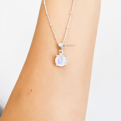 Healing moonstone crystal necklace