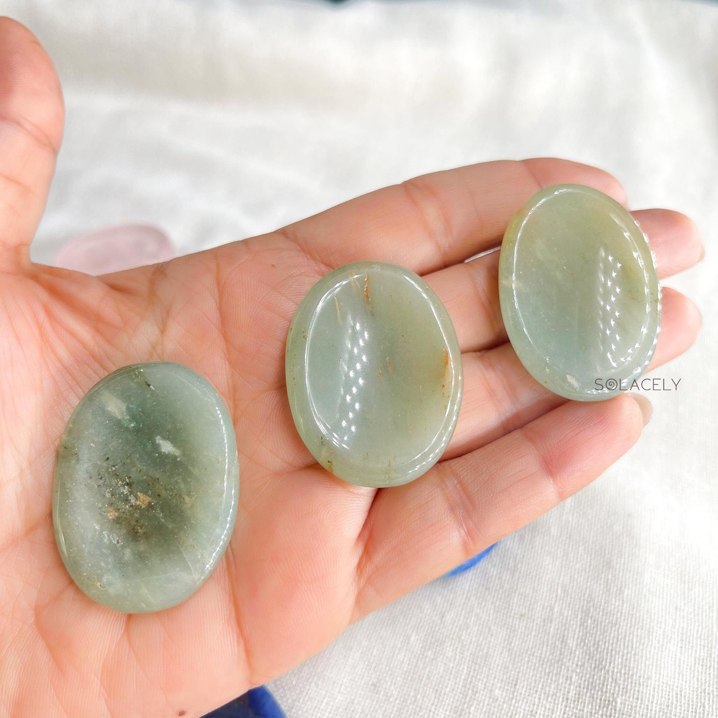 healing worry stone – green aventurine