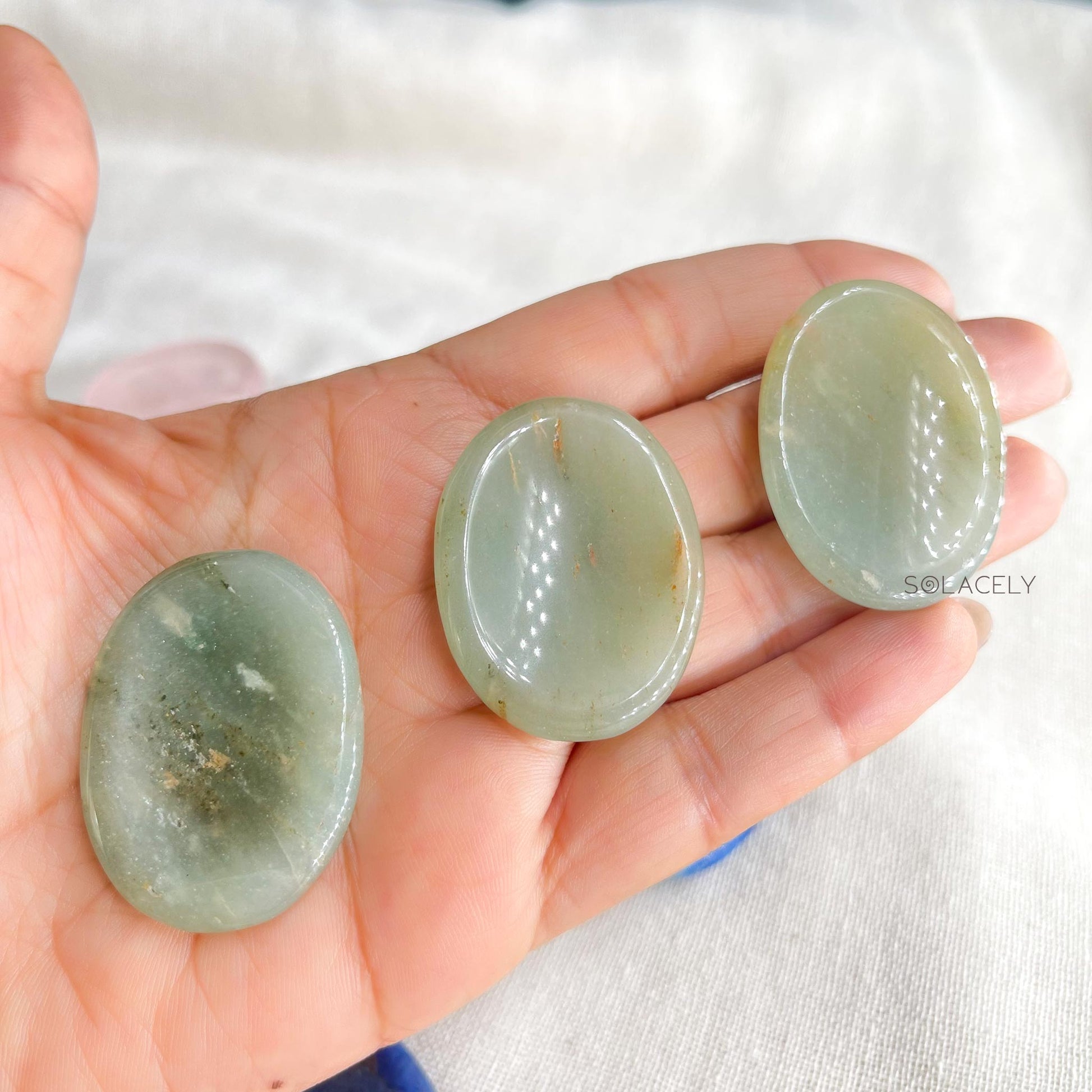 healing worry stone – green aventurine