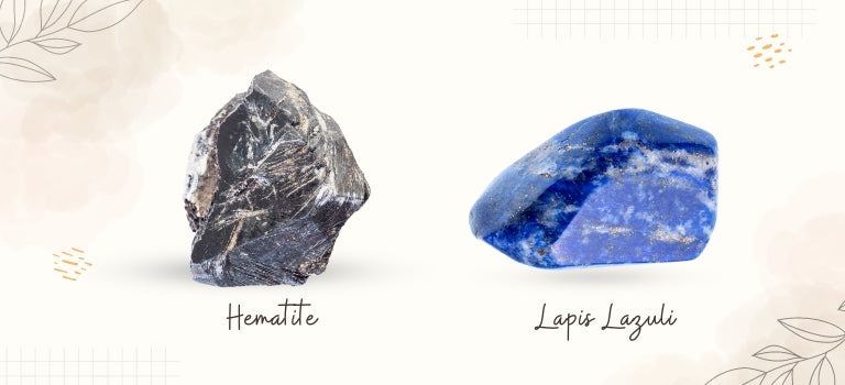 hematite and lapis luzili mobile banner image