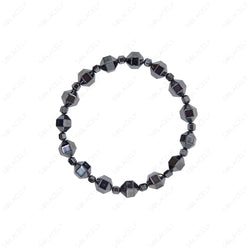 hexagonal hematite bracelet