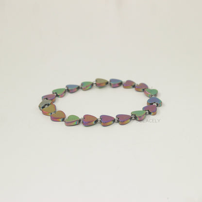 hematite rainbow bracelet