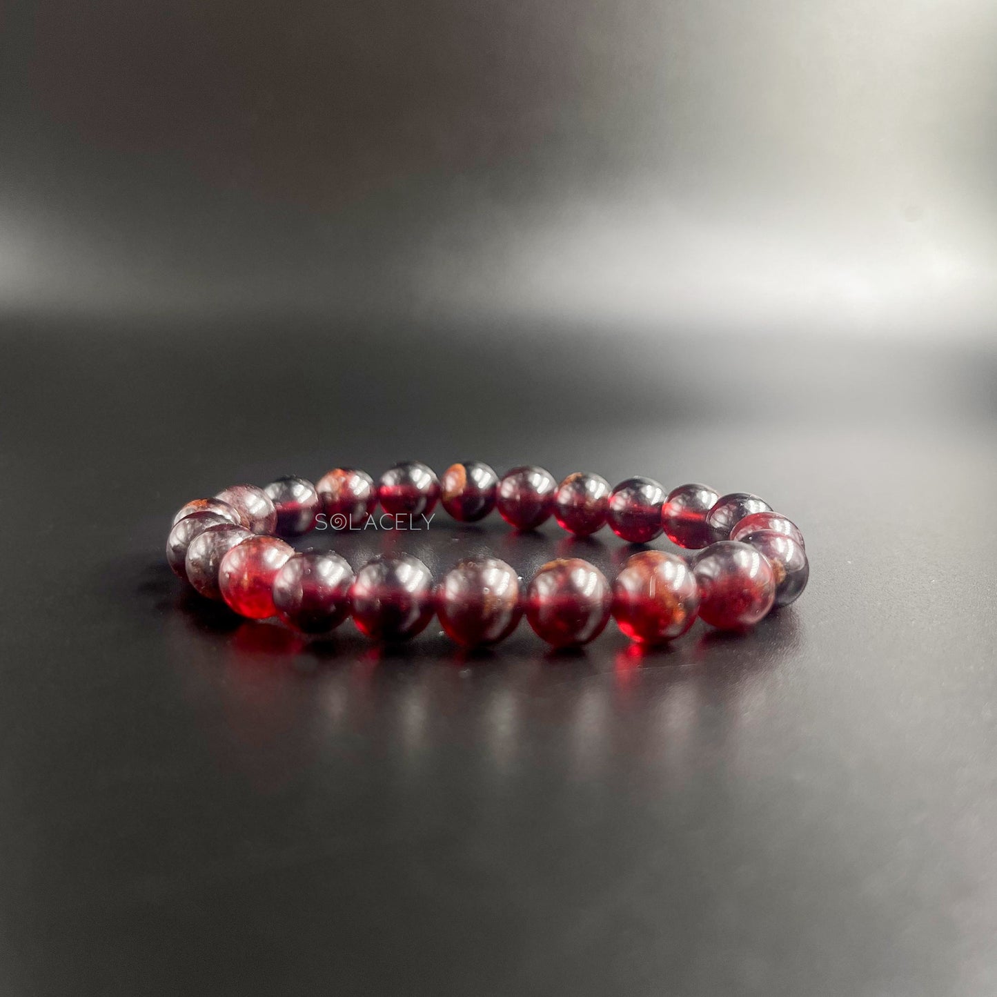 Hessonite gemstone bracelet for positivity