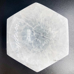 hexagon selenite bowl